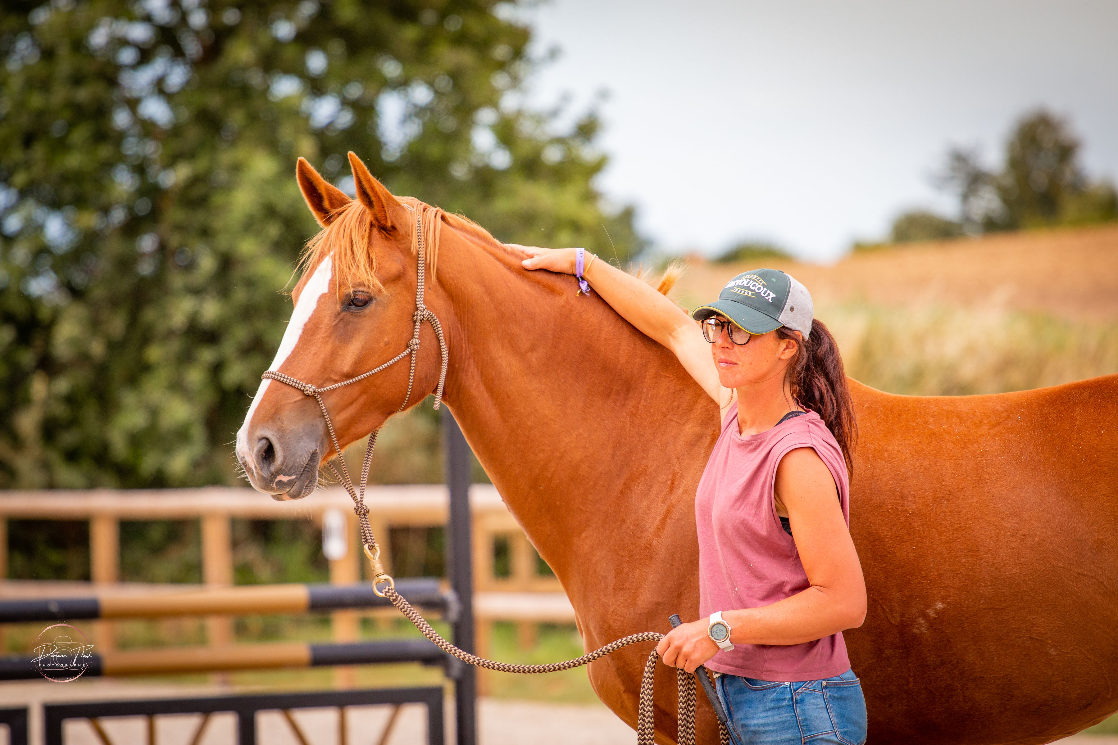 Lisa Chabert, cavalière et enseignante à l'Écurie Active Malouine